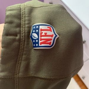 Medium but stretchy so can fit large . Nice detailing and material . Like new